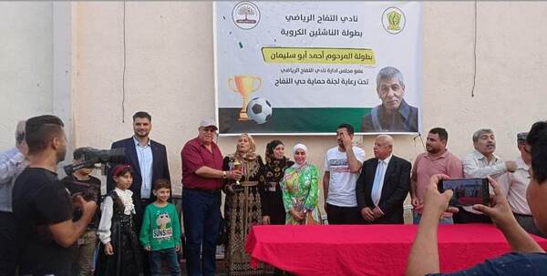 غزة- أحمد المشهراويّ ومراسل القدس الرياضيّ