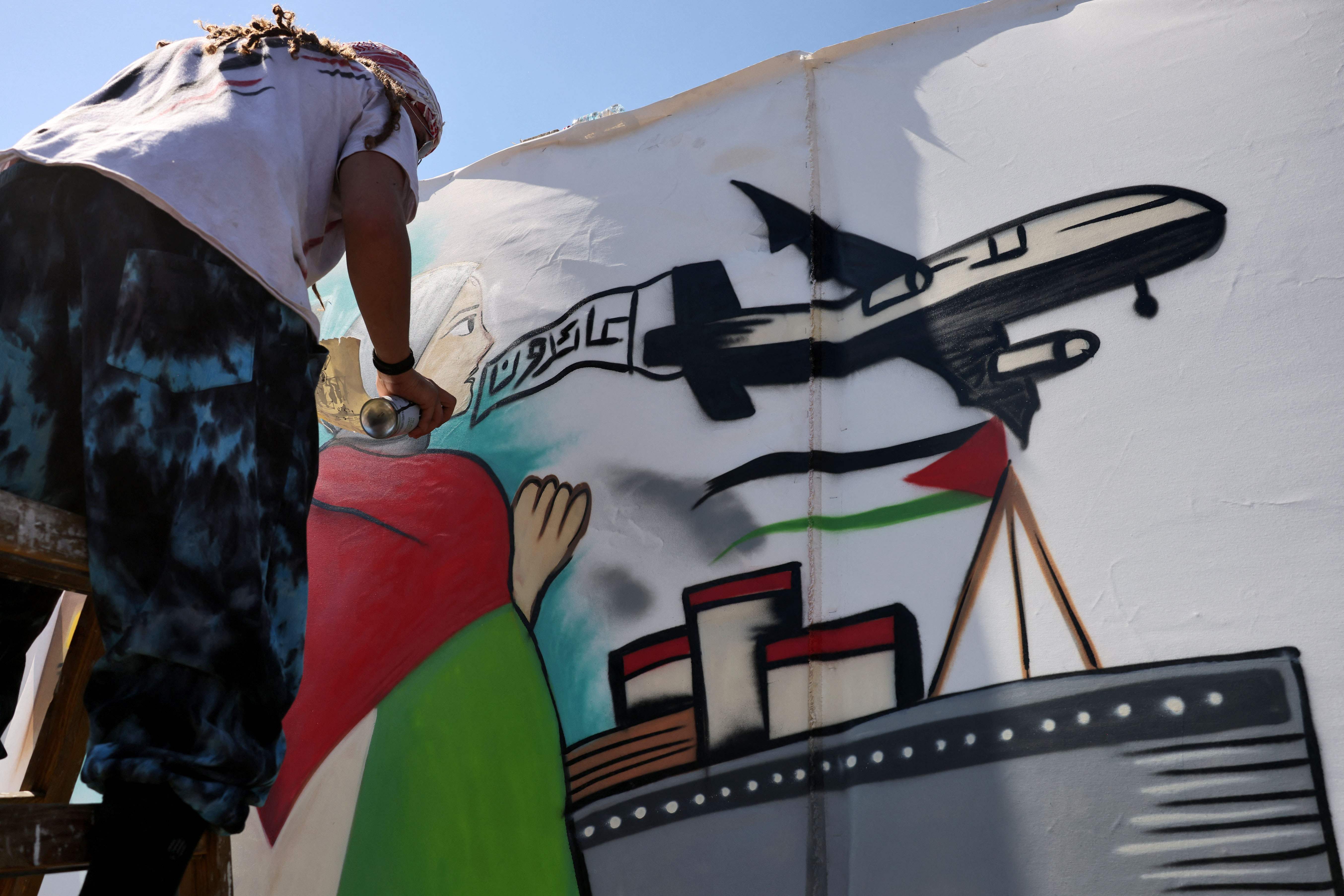 مسيرة في الجليل المحتل إحياءً لذكرى النكبة الفلسطينية .. تصوير: "الفرنسية"
