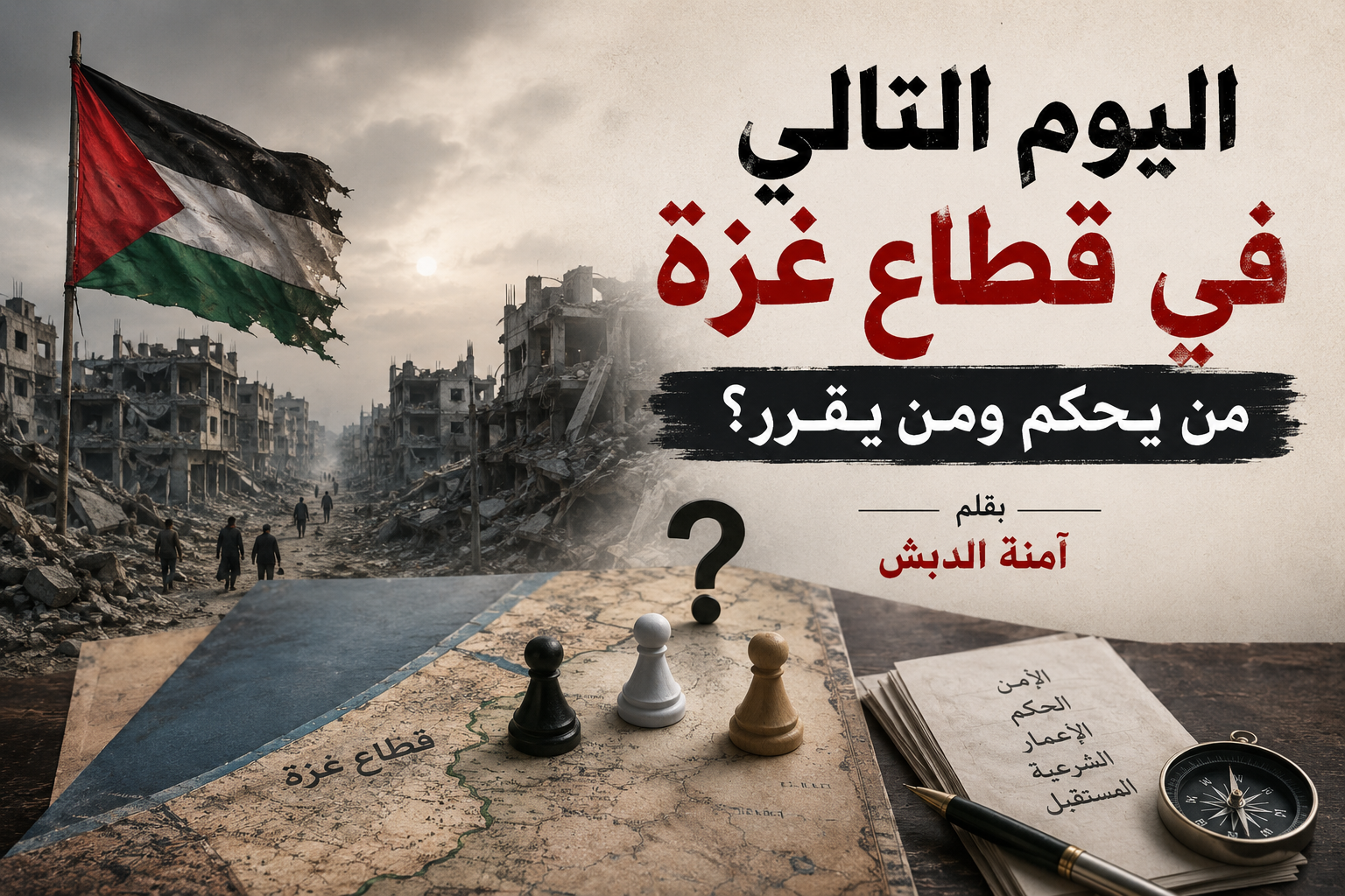 اليوم التالي في قطاع غزة من يحكم ومن يقرر؟