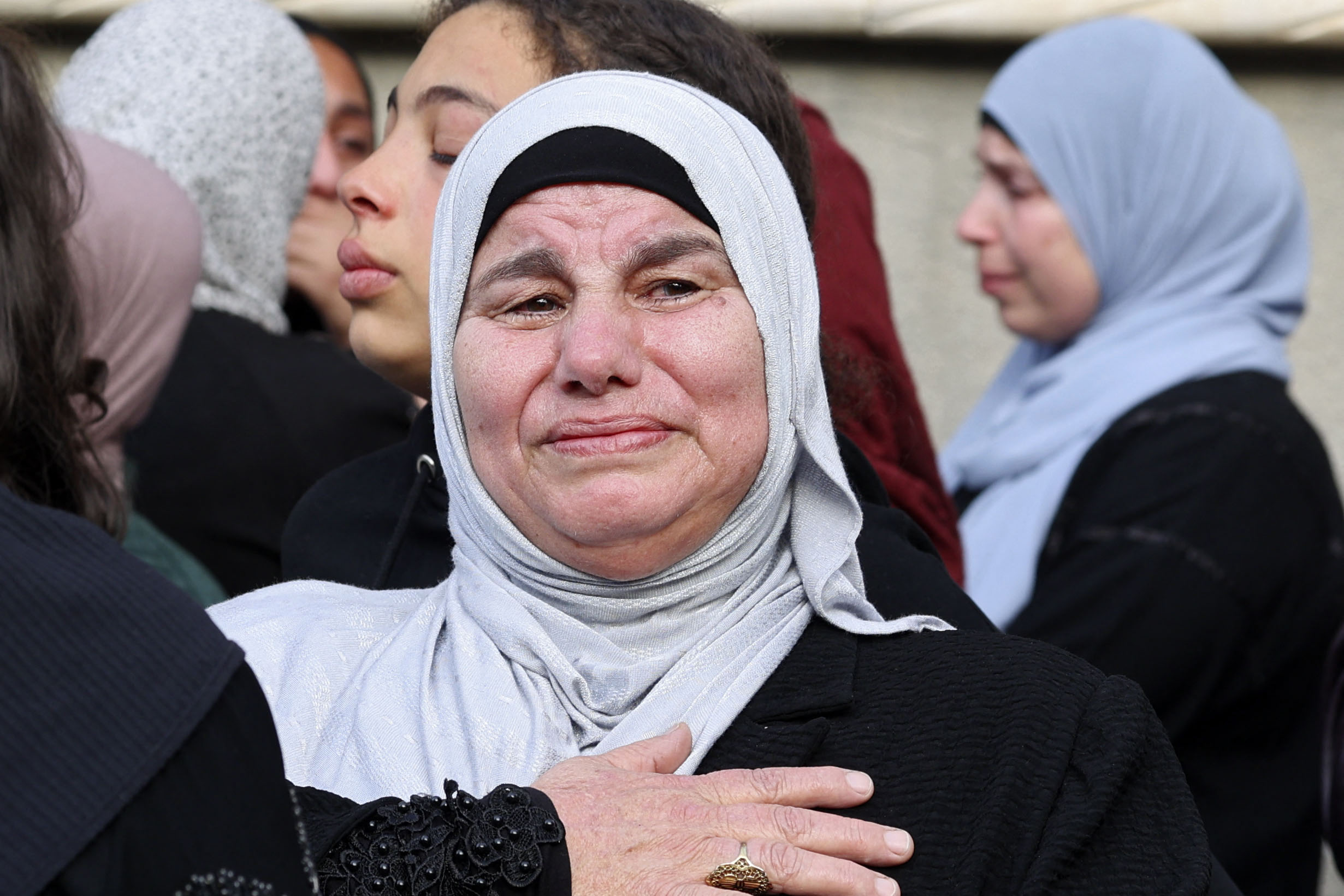 من تشييع الطفلة جنى زكارنة في جنين .. تصوير: "الفرنسية"