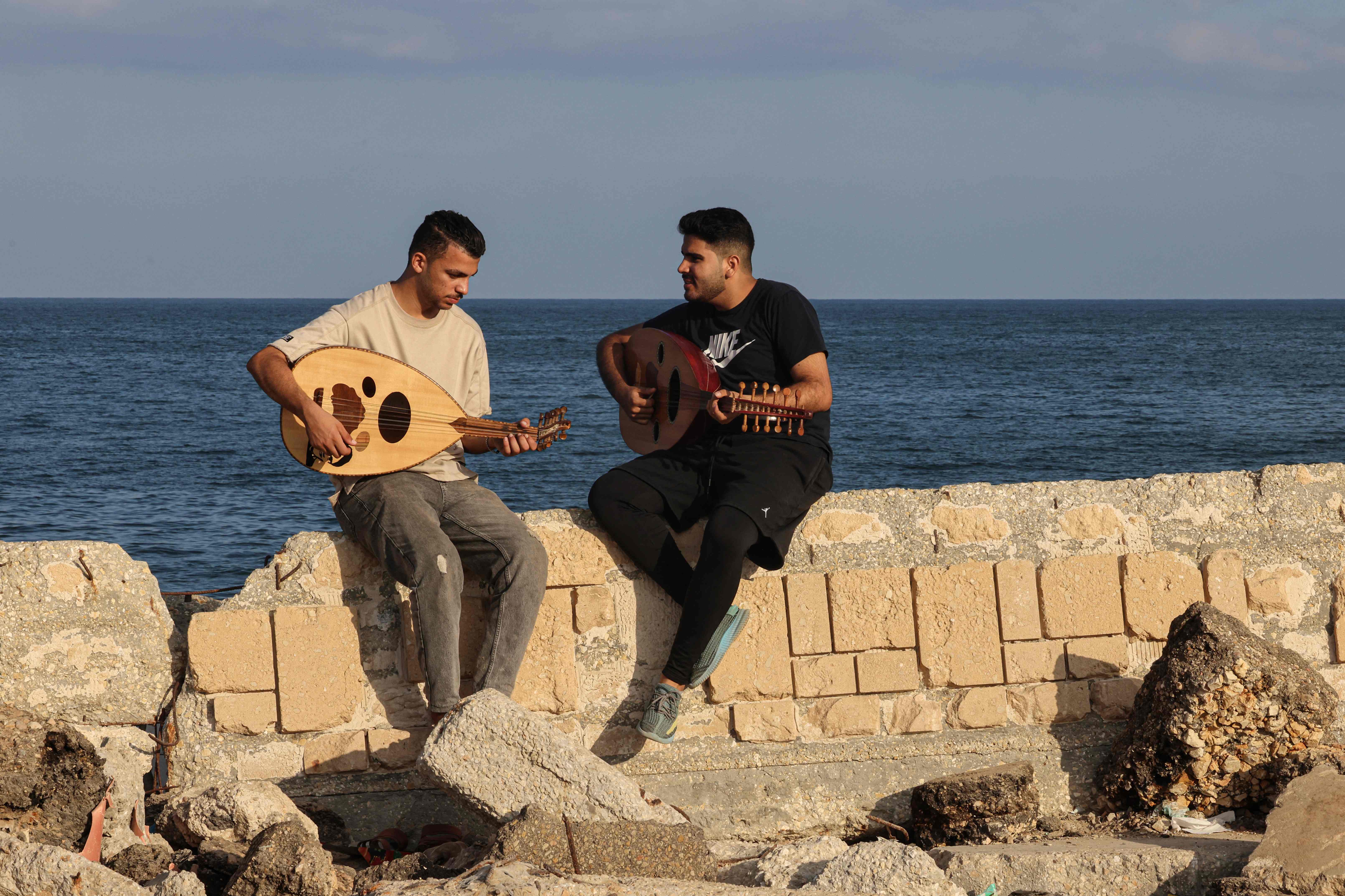 من أجواء بحر قطاع غزة .. تصوير: "الفرنسية"