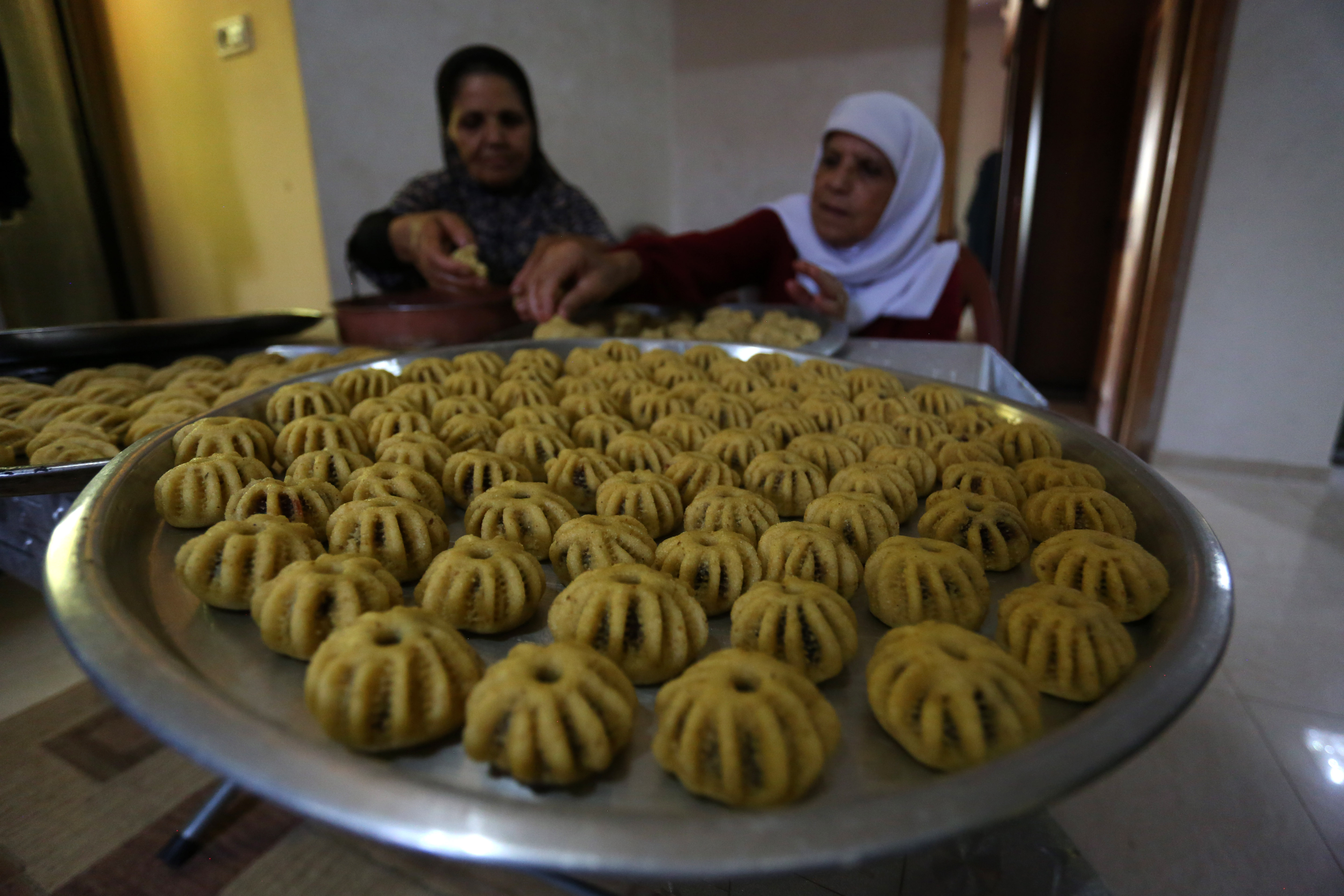 أجواء عيد الأضحى في نابلس .. تصوير: "شينخوا"