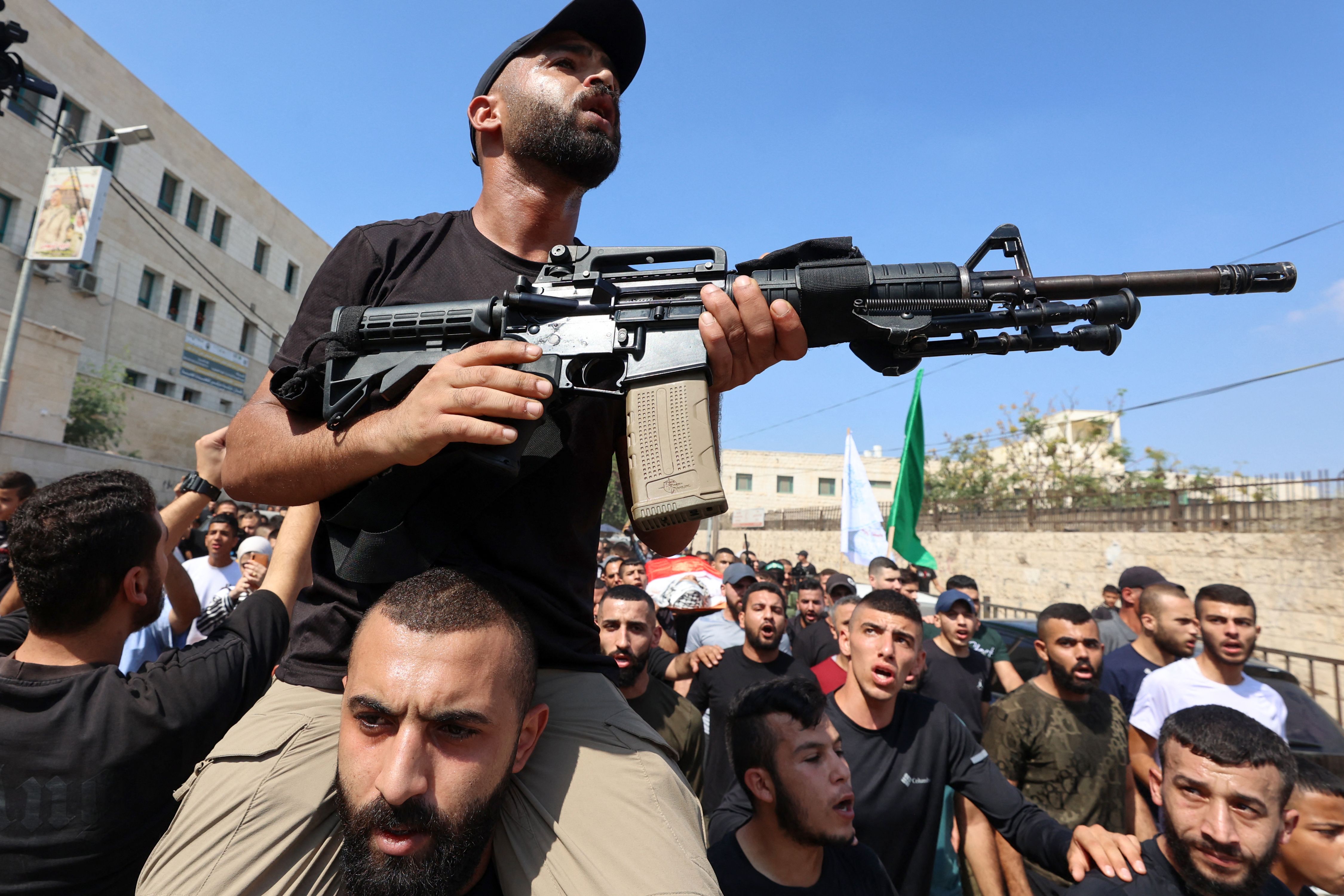 من تشييع شهداء جنين .. تصوير: "الفرنسية"