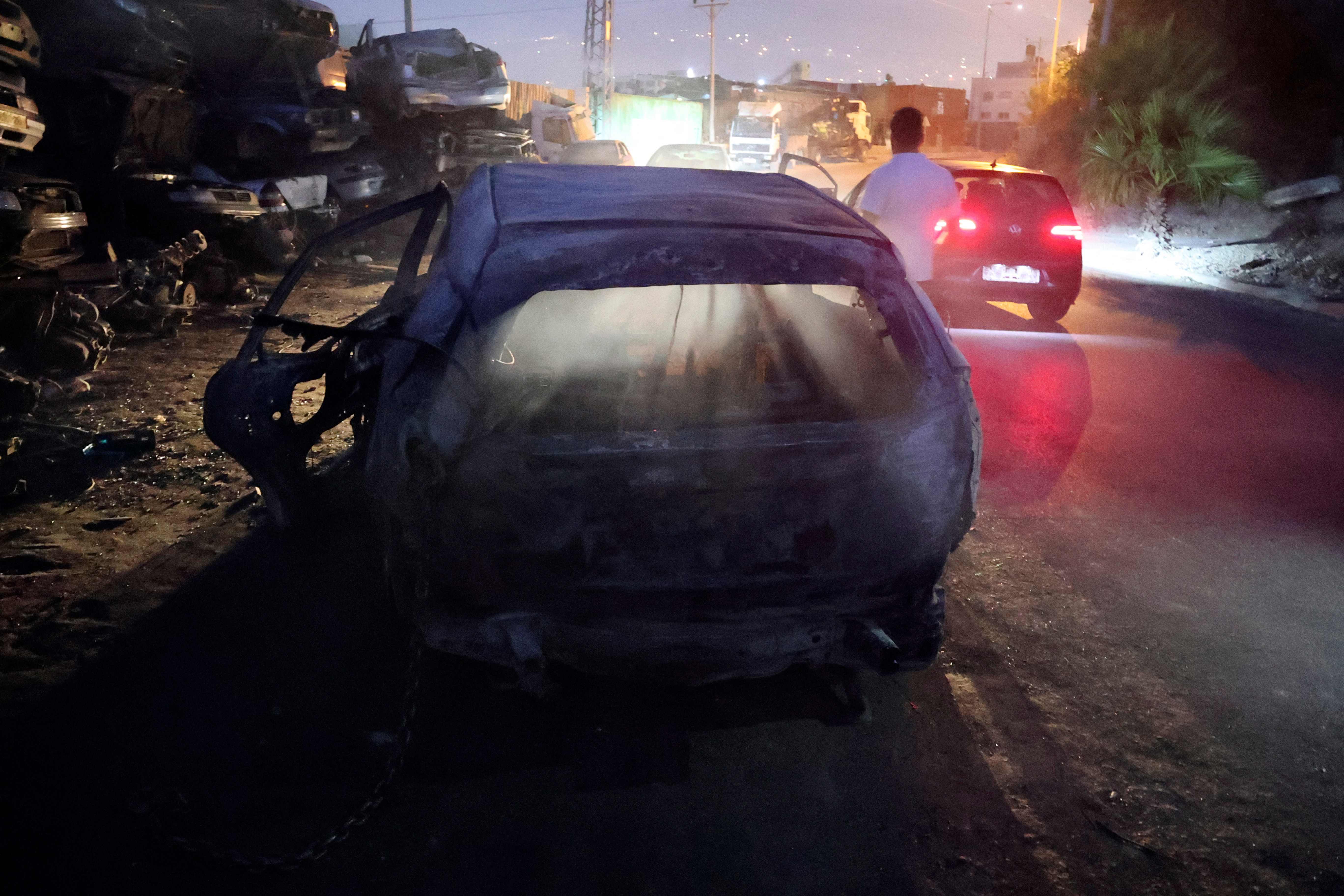 أحداث نابلس فجر وصباح الثلاثاء (30 آب).. تصوير: "الفرنسية"