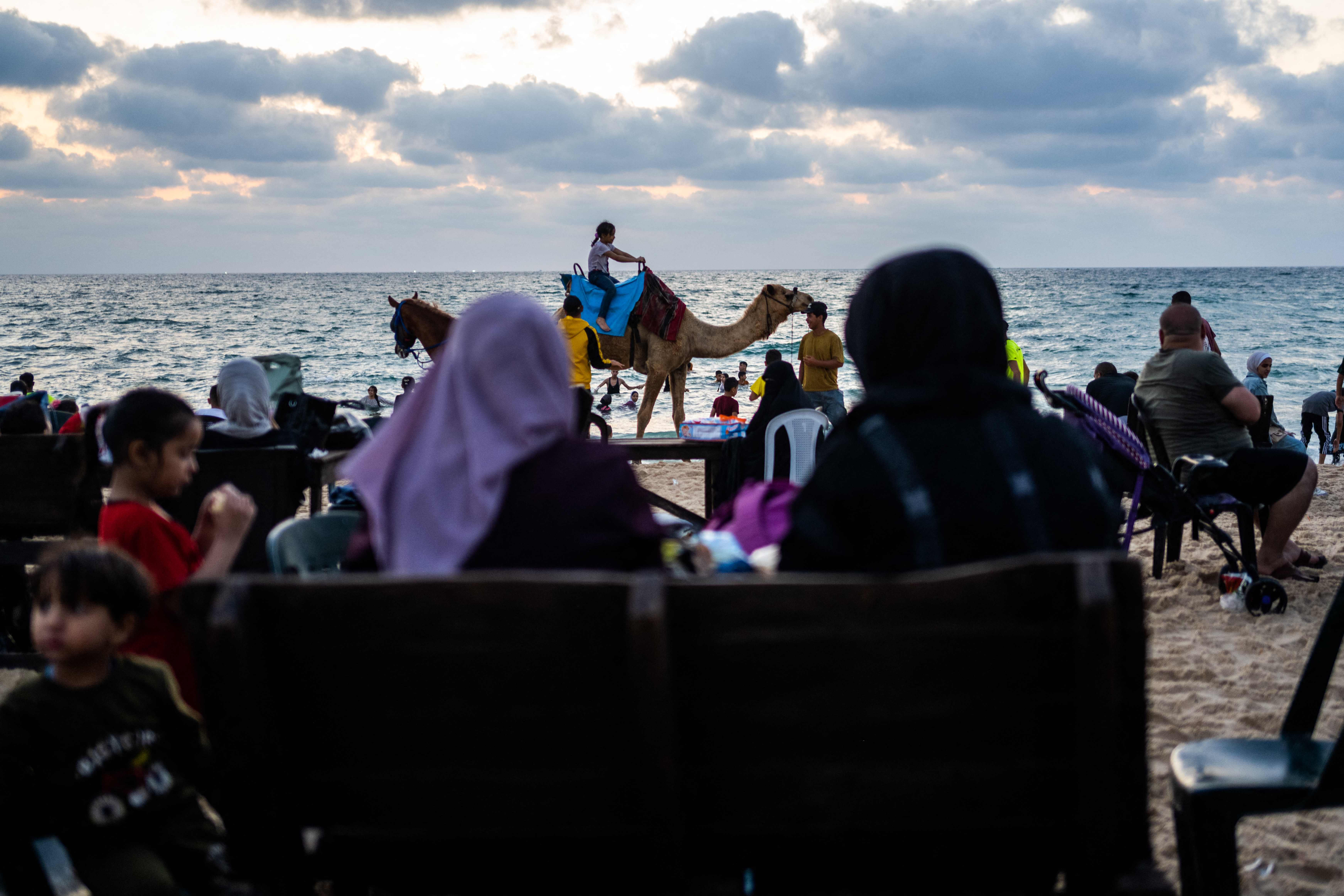 من أجواء بحر قطاع غزة .. تصوير: "الفرنسية"