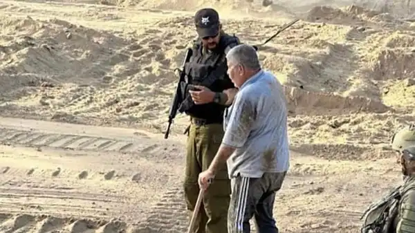 Bashir Al-Hajji...an elderly Palestinian. Israeli soldiers took pictures of him helping him on the road, then executed him.