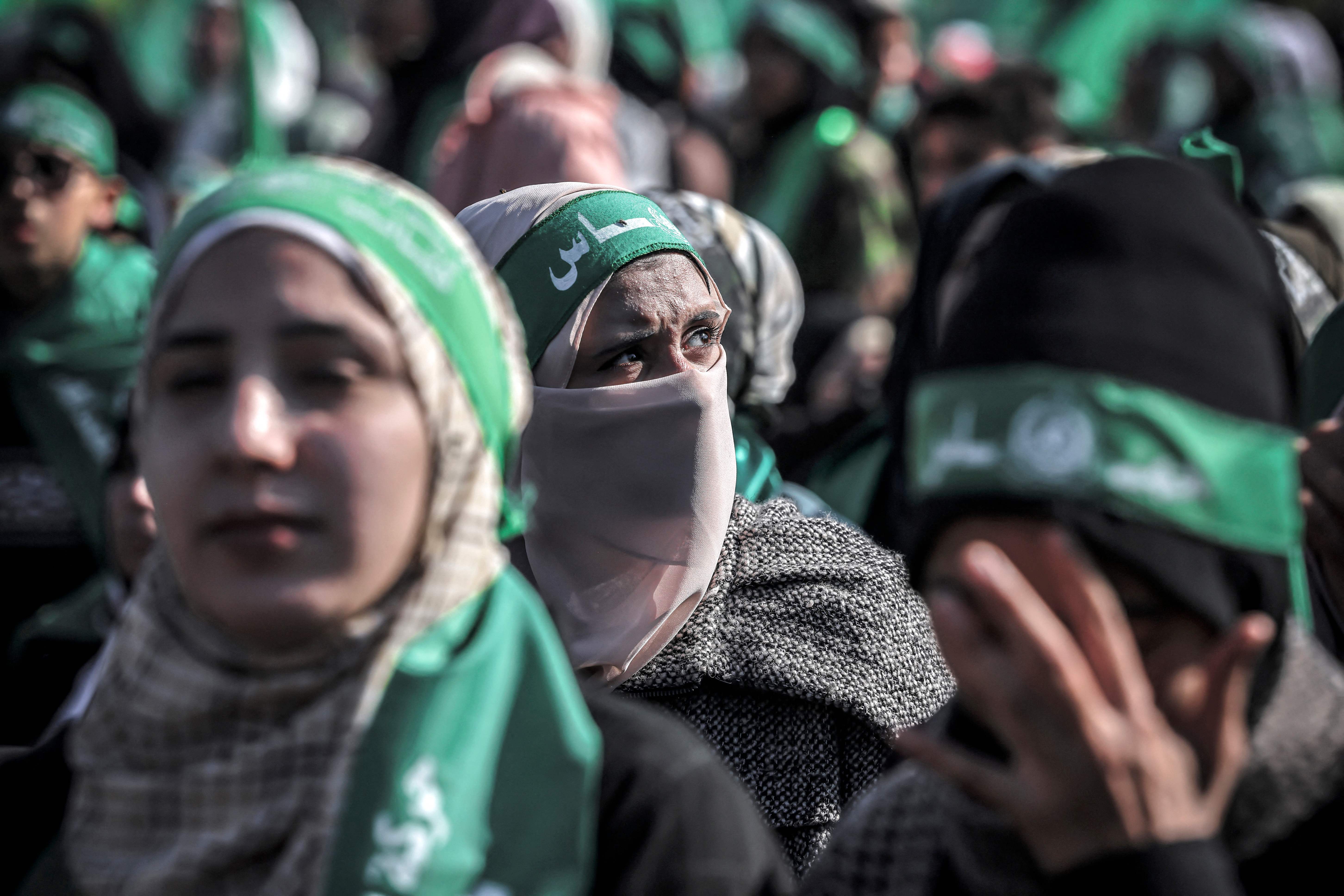 إحياء انطلاقة حركة حماس بغزة .. تصوير: "الفرنسية"