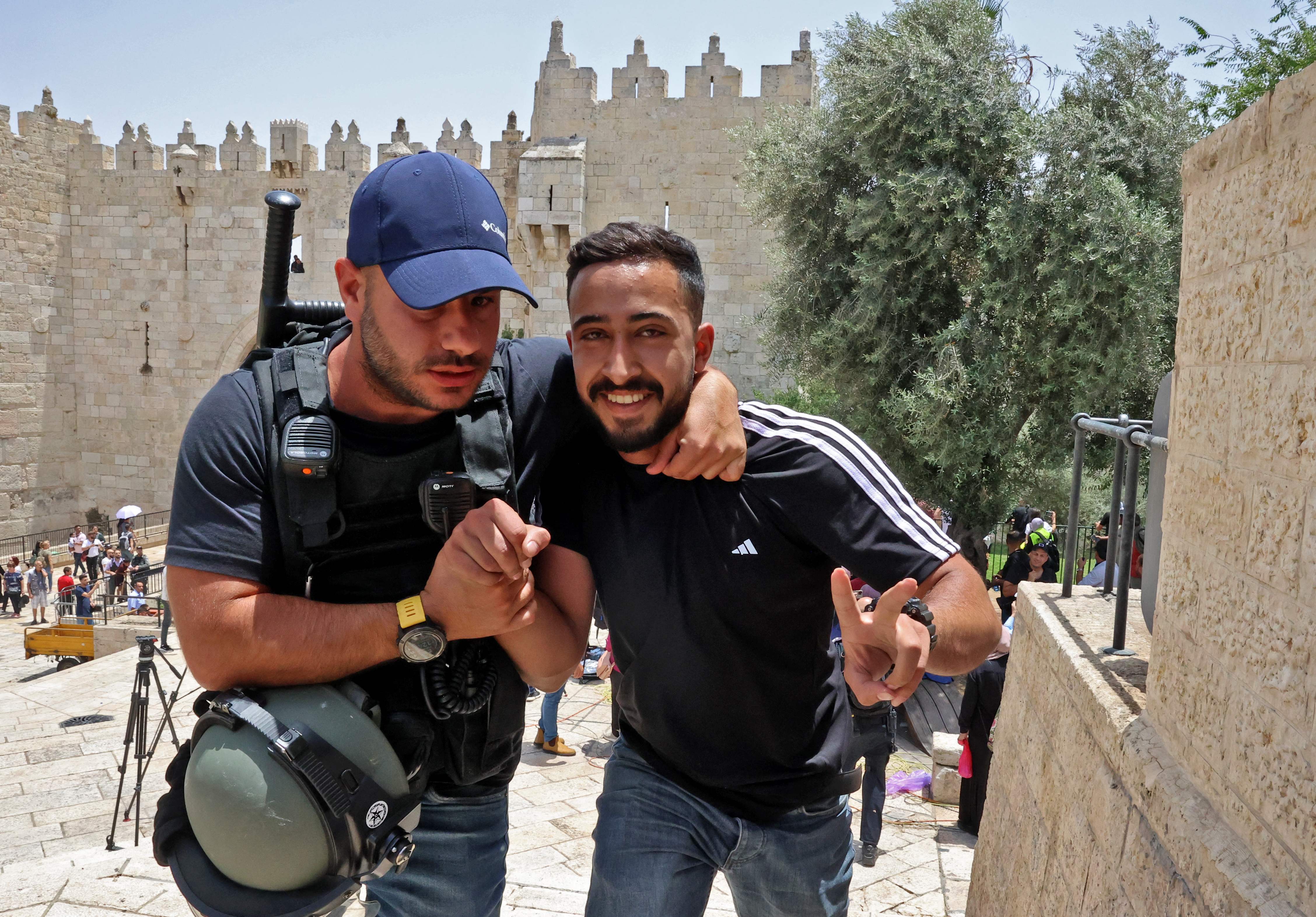 اعتداءات إسرائيلية في البلدة القديمة بالقدس المحتلة .. تصوير: "الفرنسية"