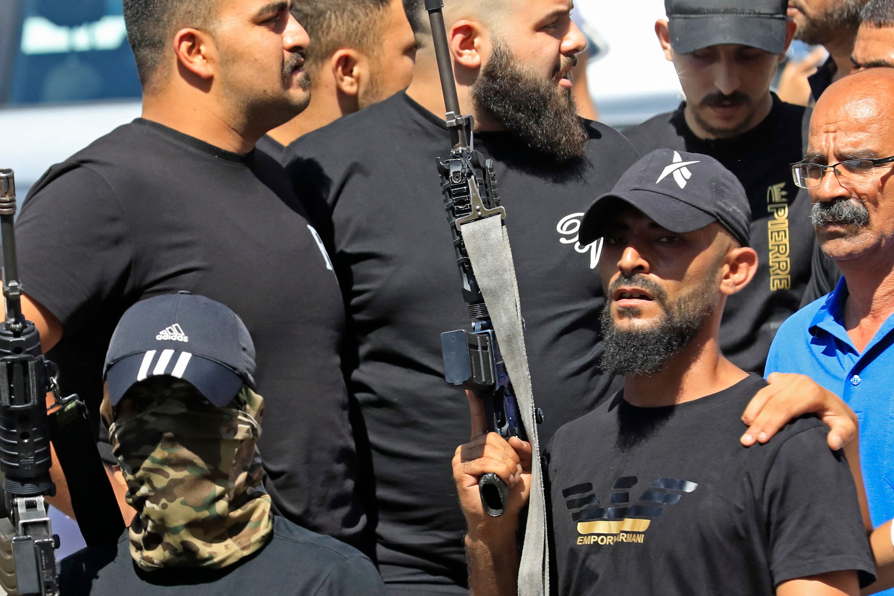من تشييع جثمان الشهيد محمد ندى في نابلس .. تصوير:  "الفرنسية"