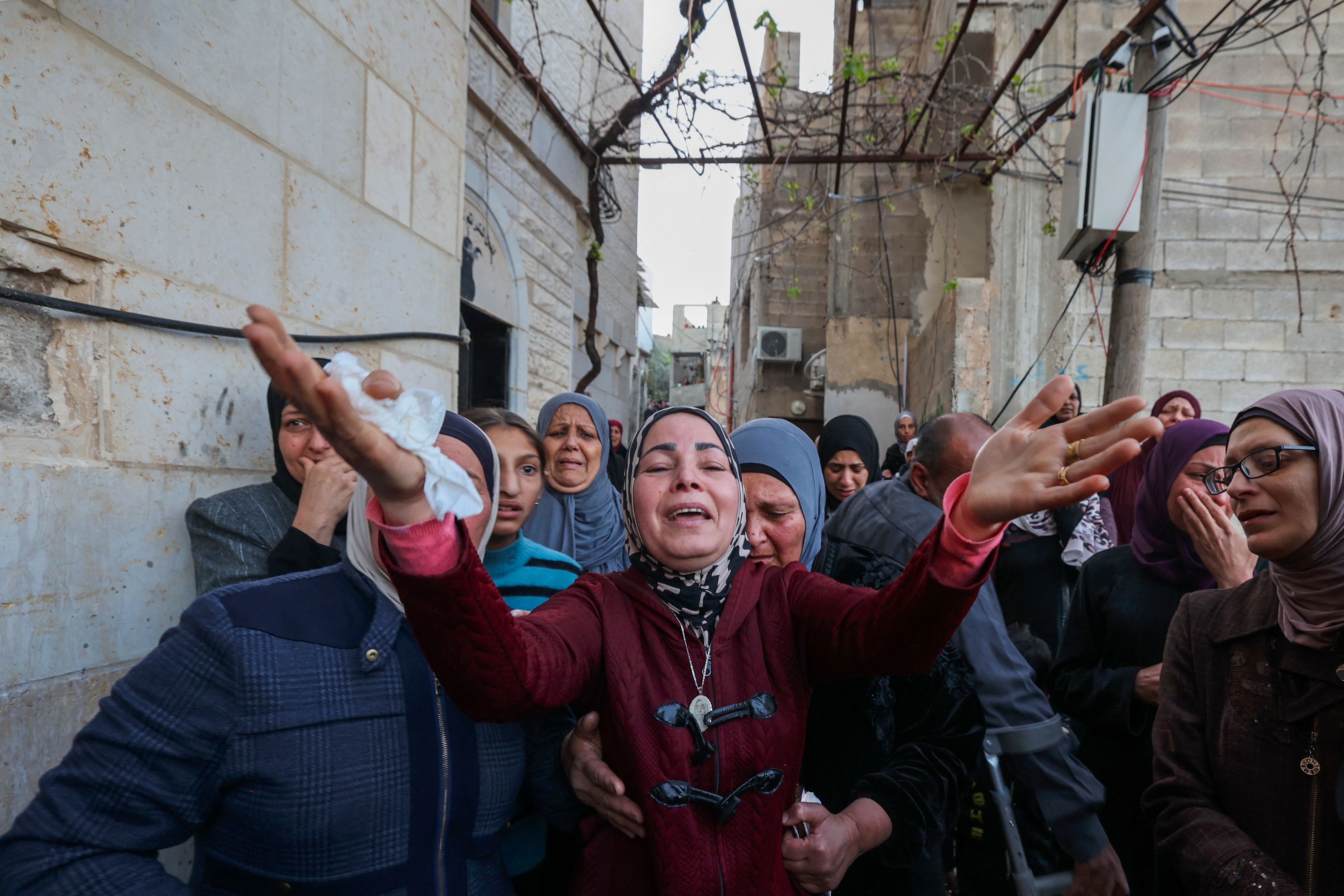 من تشييع شهداء جنين .. تصوير: "الفرنسية"