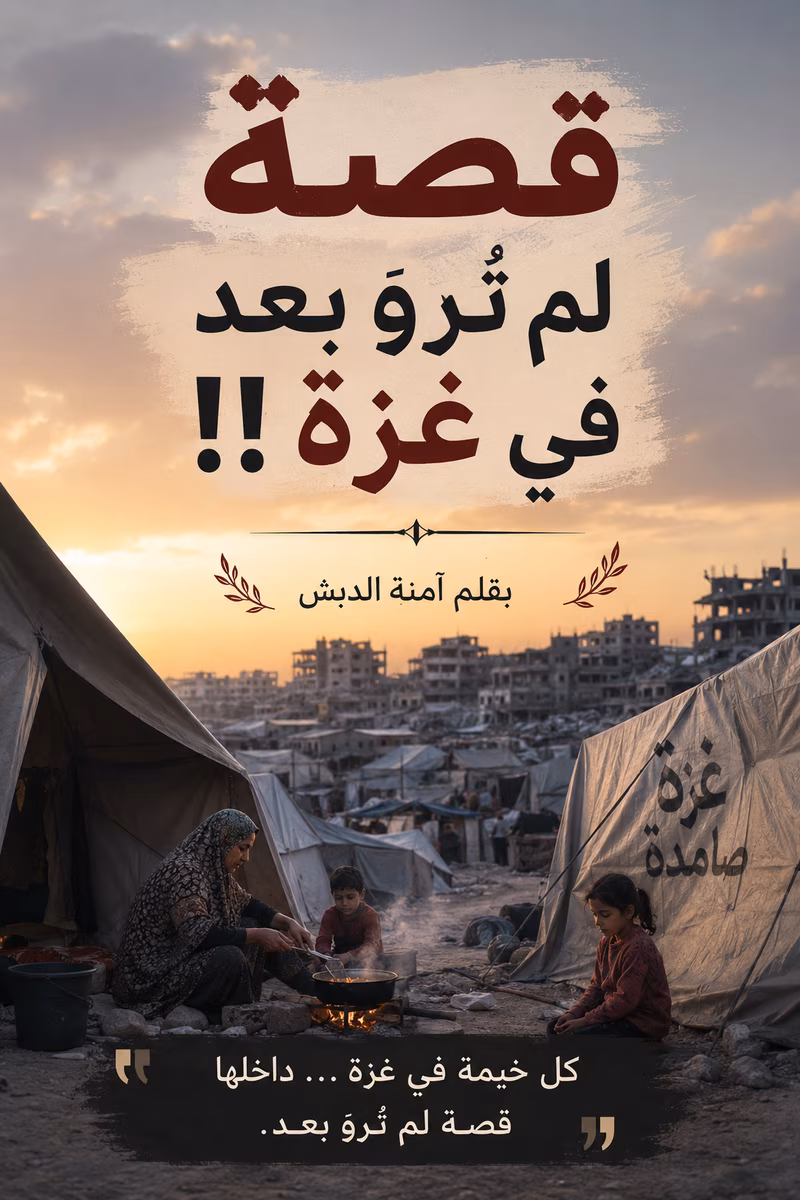قصة لم تُروَ بعد في غزة !!
