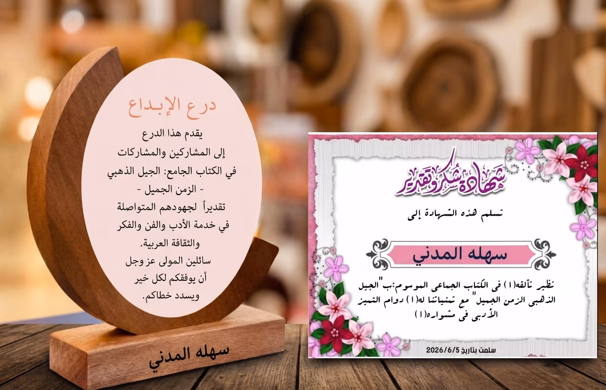 مشاركتي في الكتاب الجماعي الجيل الذهبي،، الجيل الذهبي لايمكن نسيانه