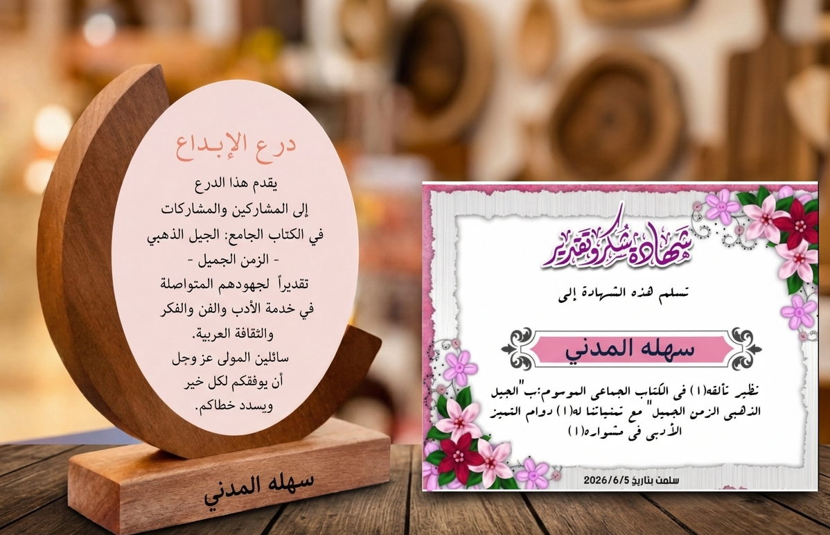 مشاركتي في الكتاب الجماعي الجيل الذهبي،، الجيل الذهبي لايمكن نسيانه