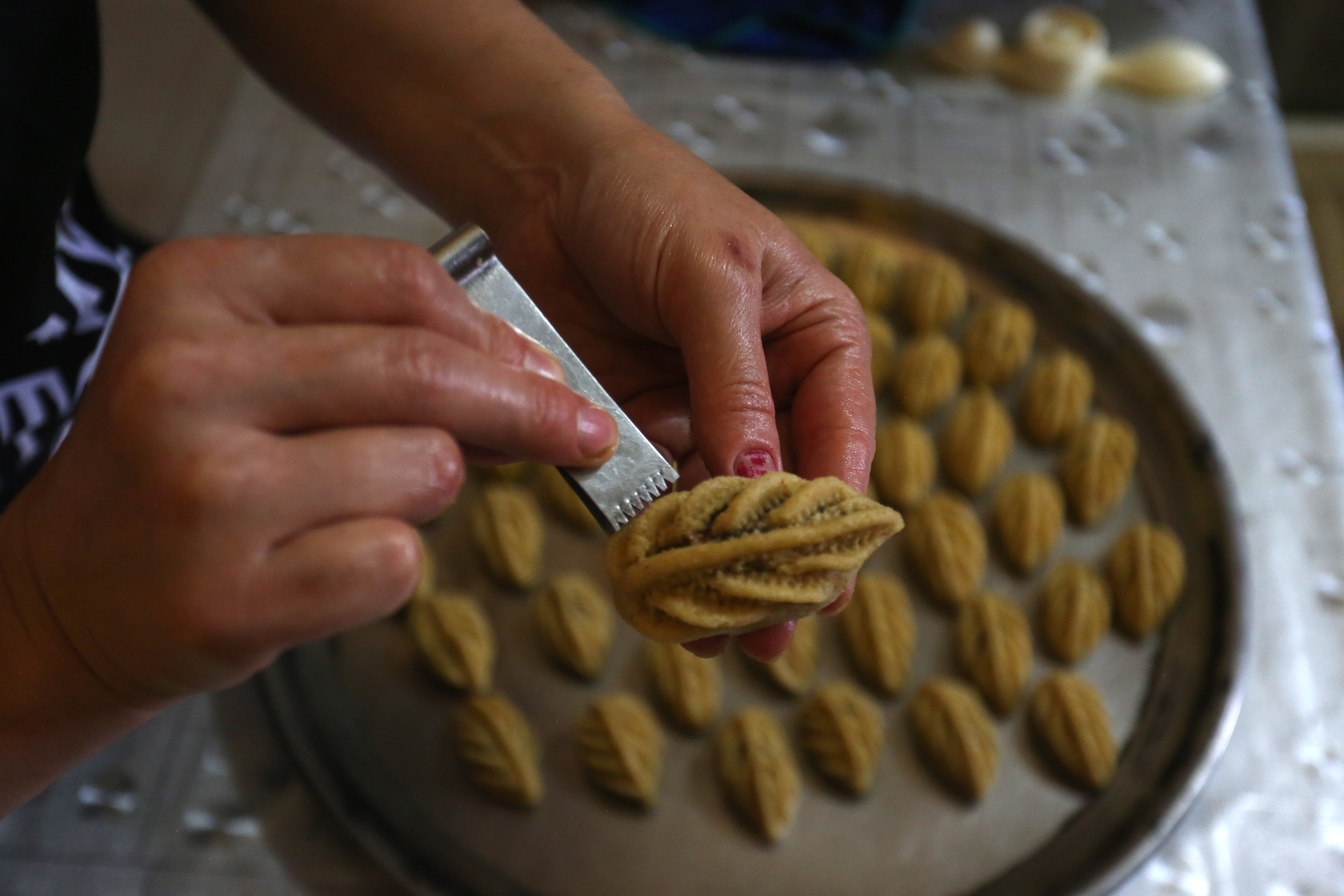 أجواء عيد الأضحى في نابلس .. تصوير: "شينخوا"